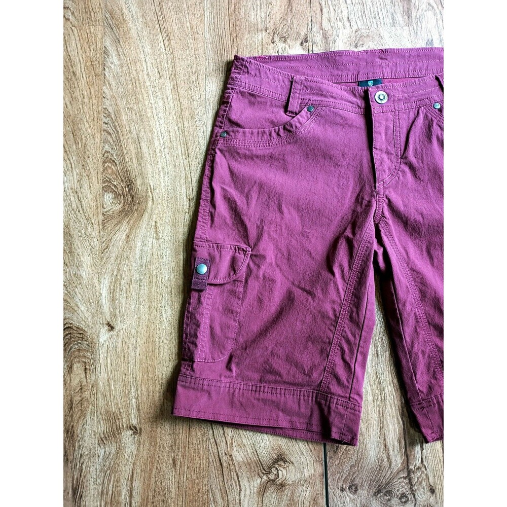 Kuhl Cargo Shorts 8 Burgundy - Picture 4 of 12